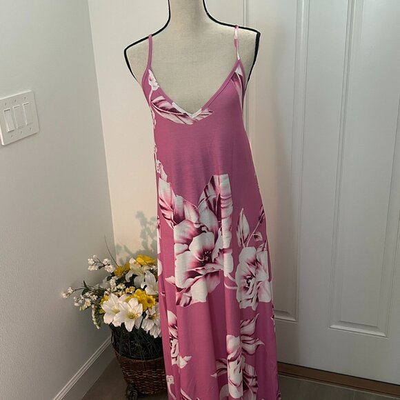 Misslook Maxi Dress Gown Spaghetti Straps Size Medium NWOT - Picture 1 of 8
